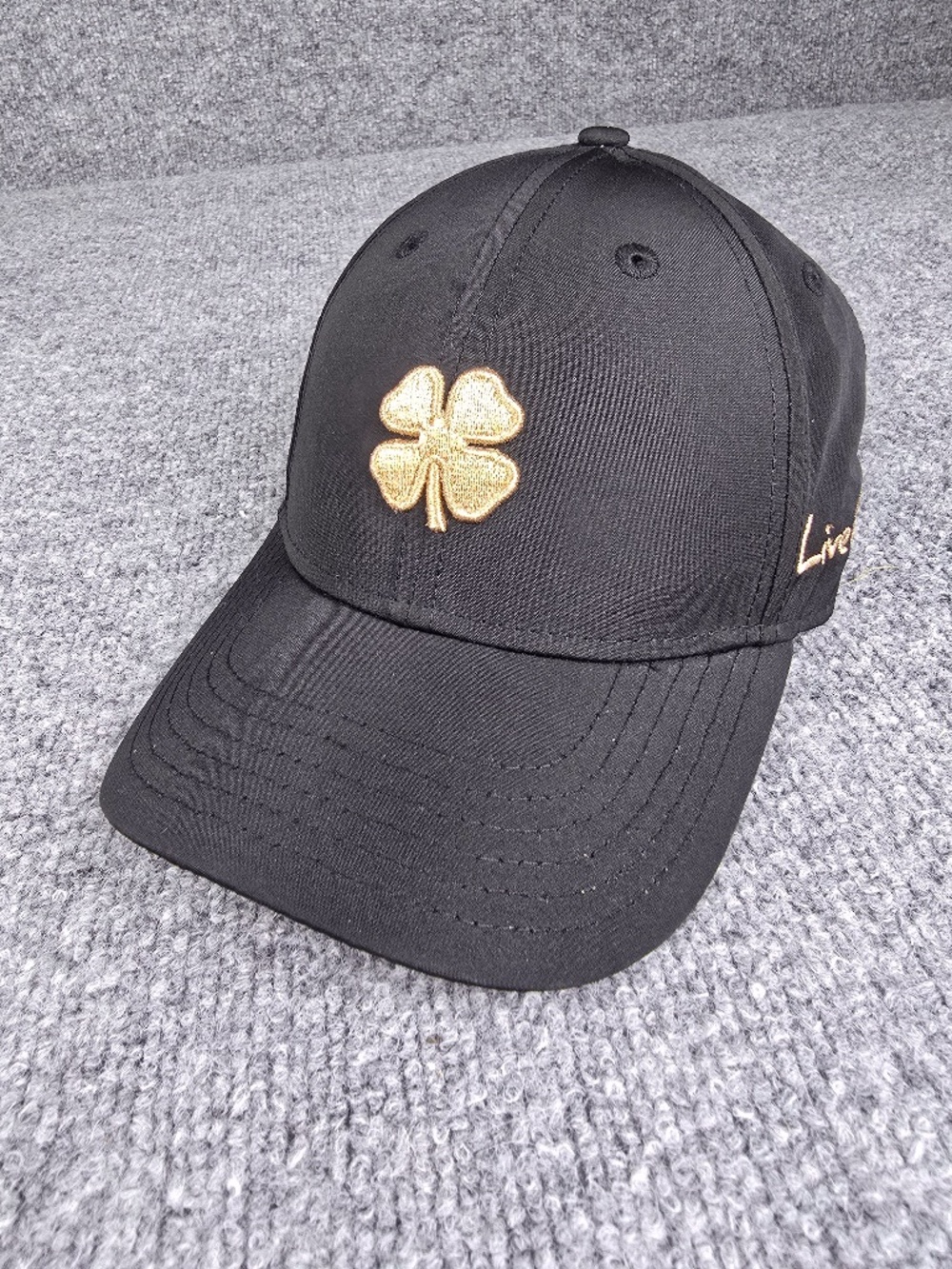 Black Clover Women’s Venice Golf Hat Black Gold Lion of St Mark NWOT